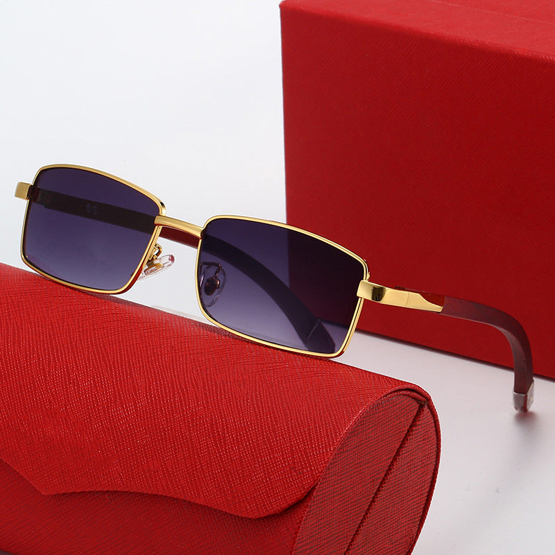 Damen modische Sonnenbrille mit stylischem Metall- und Kunststoffrahmen Karnz
