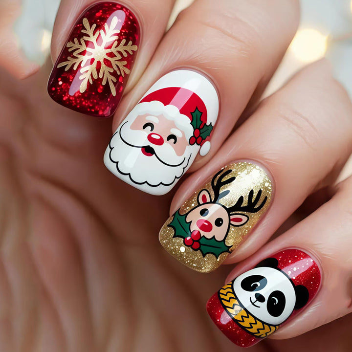 Kreative Weihnachtskunstnägel Karnz