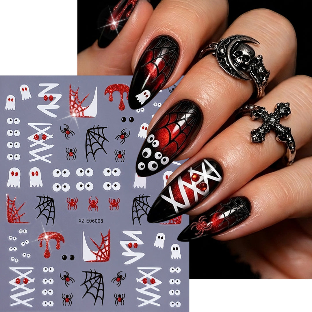 Halloween-Themen Nagelkunst Aufkleber Set  1791507032