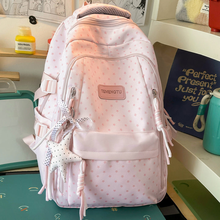Sternmuster Multi-Taschen Rucksack Karnz