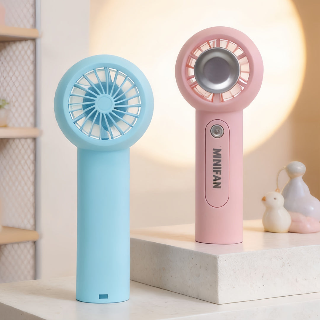 Damen Tragbarer Mini-Handventilator mit USB-Ladefunktion und ergonomischem Design Karnz