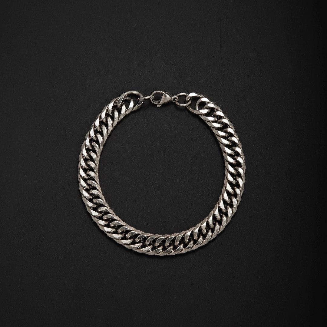 Chunky Metallisch Curb Ketten Halskette Karnz