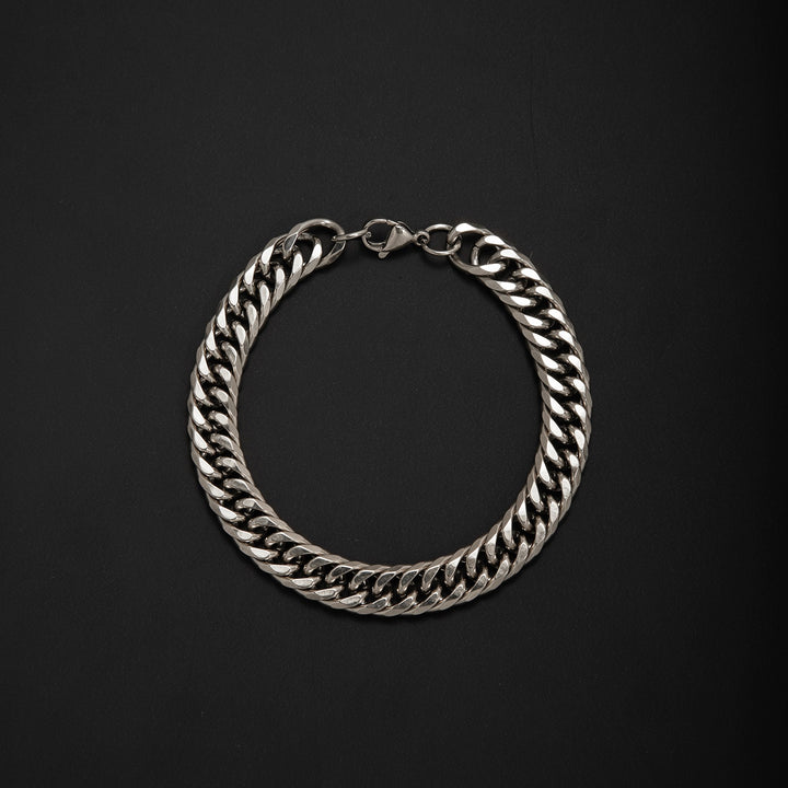 Chunky Metallisch Curb Ketten Halskette Karnz
