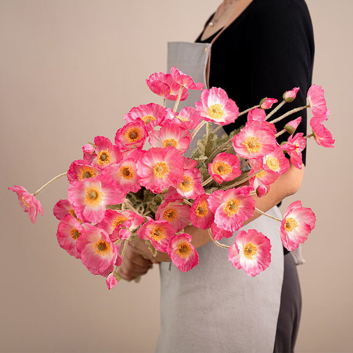 Blumige dekorative Stiele