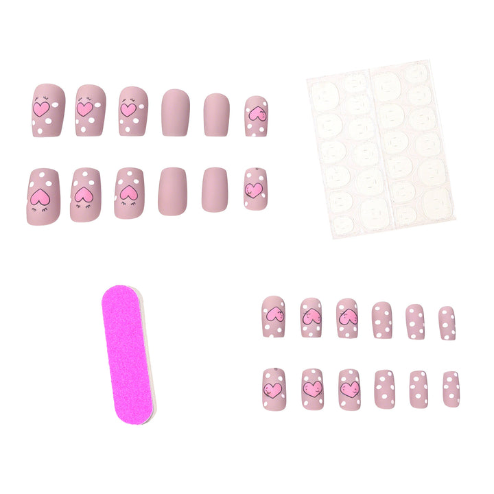 Künstlerische Herz-Themen-Nagelkunst Karnz