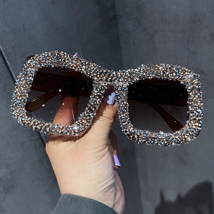 Damen Sonnenbrille mit funkelndem Strassrahmen Karnz