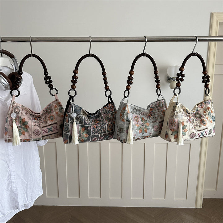 Künstlerische Patchwork-Handtasche
