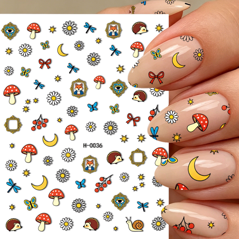 Niedliche Hunde-Themen-Nagelkunst-Sticker