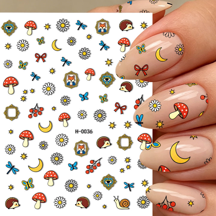 Niedliche Hunde-Themen-Nagelkunst-Sticker