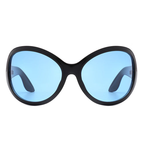 Damen Sonnenbrille im stilvollen Schmetterlingsdesign mit UV-Schutz und breitem Rahmen Karnz