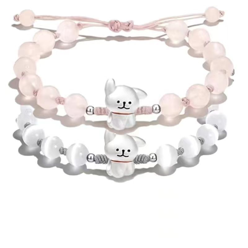 Verstellbares süßes Hund Charm Armband Karnz
