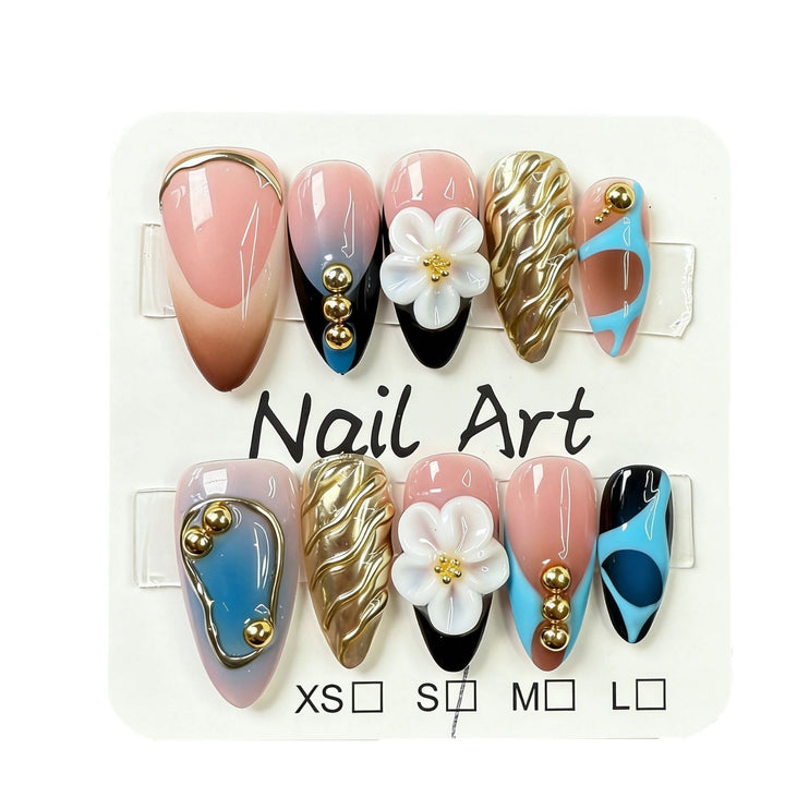 Künstlerisches Glam Nail Set