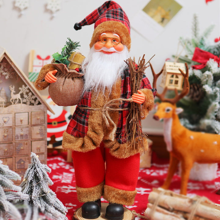 Nostalgische Weihnachtsmann Dekoration Karnz