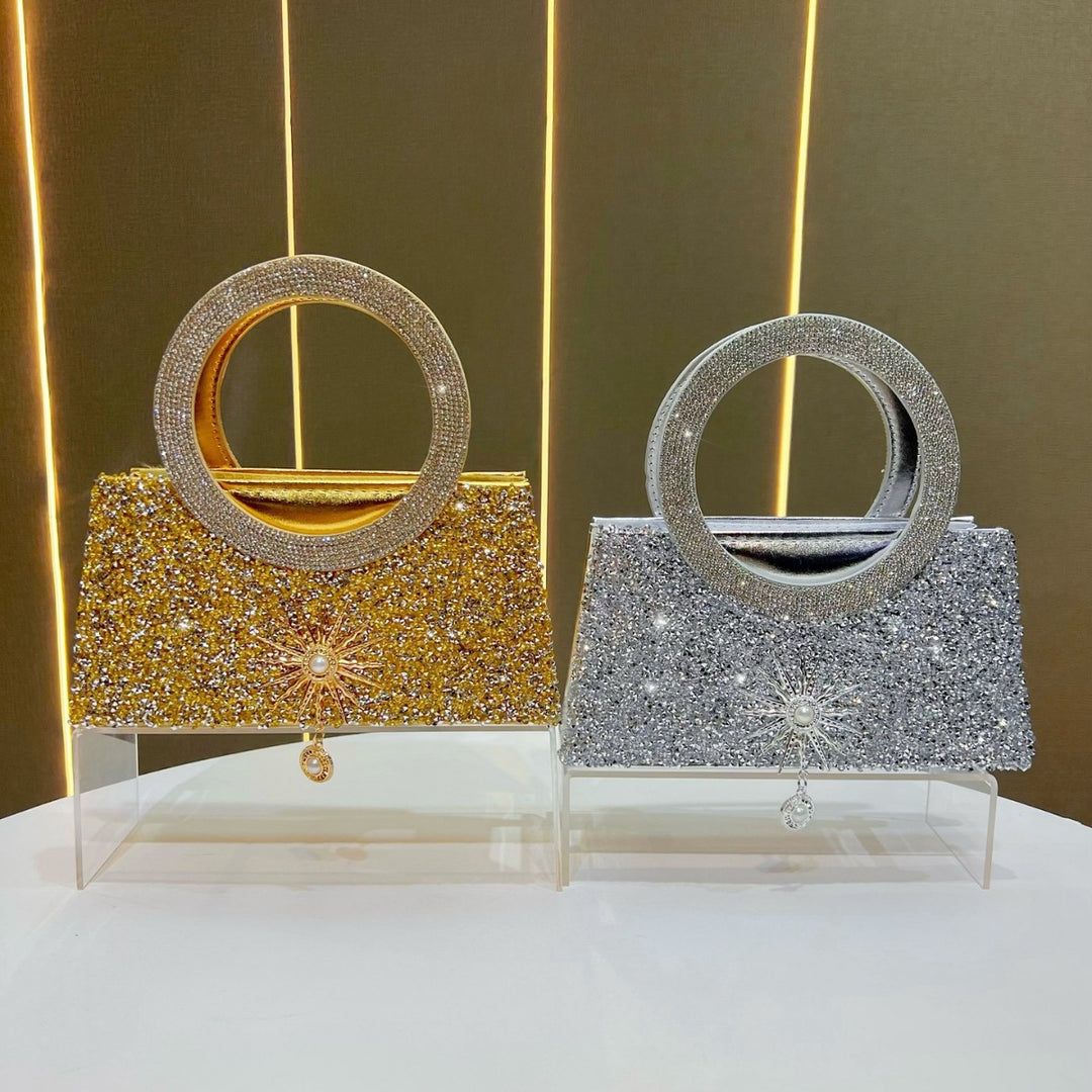 Funkelnde Statement Abendhandtasche