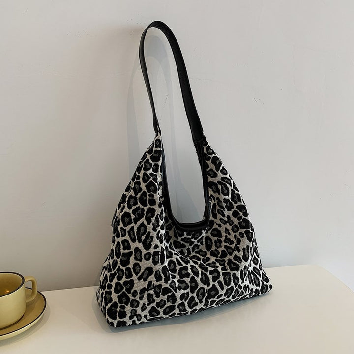 Stylische Leopardenmuster-Hobo-Tasche Karnz