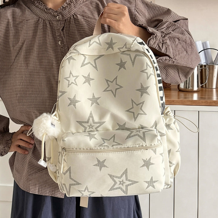 Stern-Bestickter Lässiger Rucksack Karnz