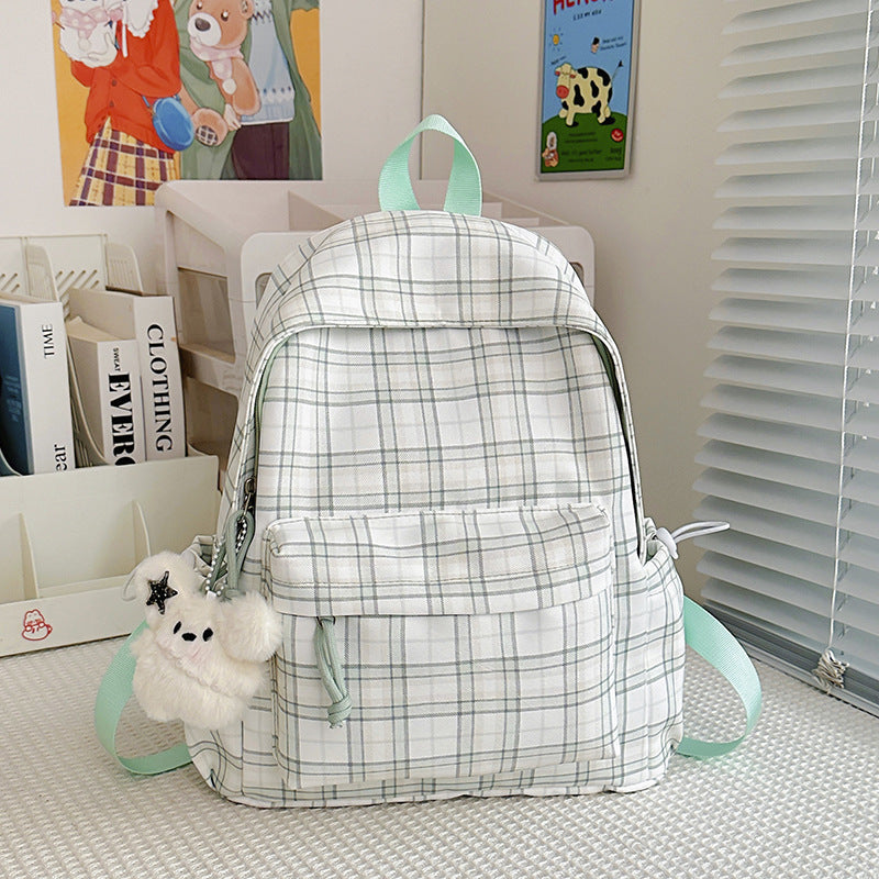 Stylische Karomuster-Rucksack Karnz