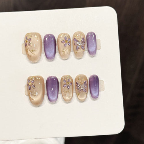 Künstlerische Press-On Nagelkunst Kollektion