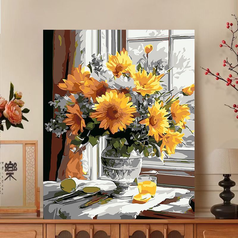 Floral Impressionist Leinwanddruck Karnz