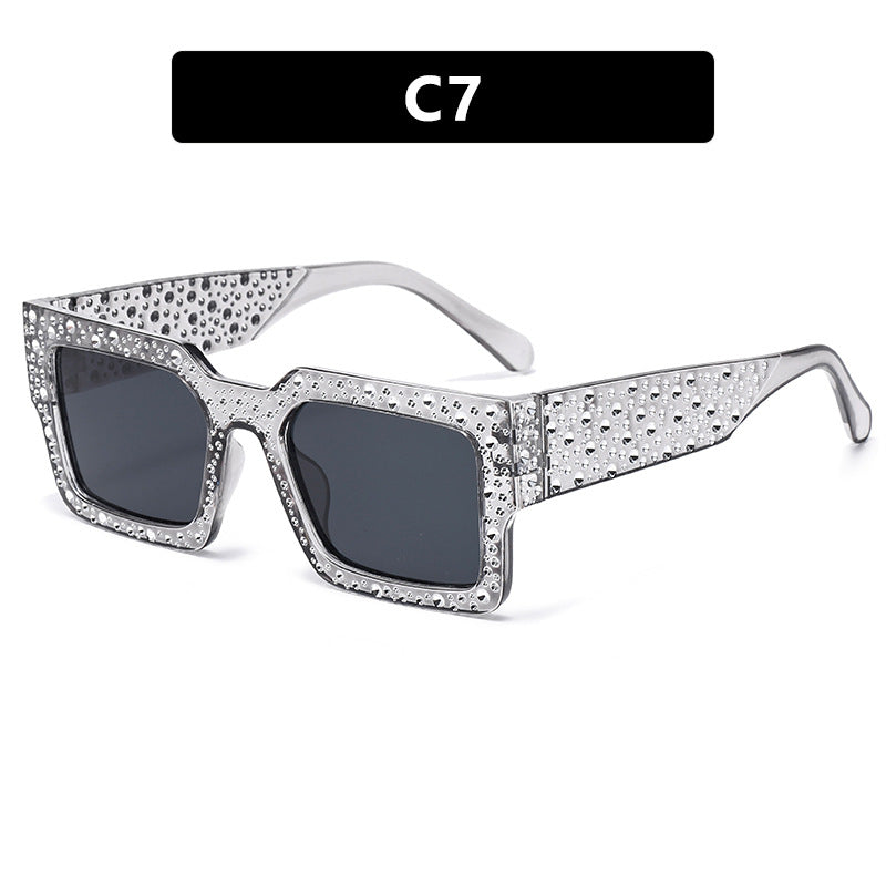 Damen extravagante Sonnenbrille mit funkelndem Akzent Karnz