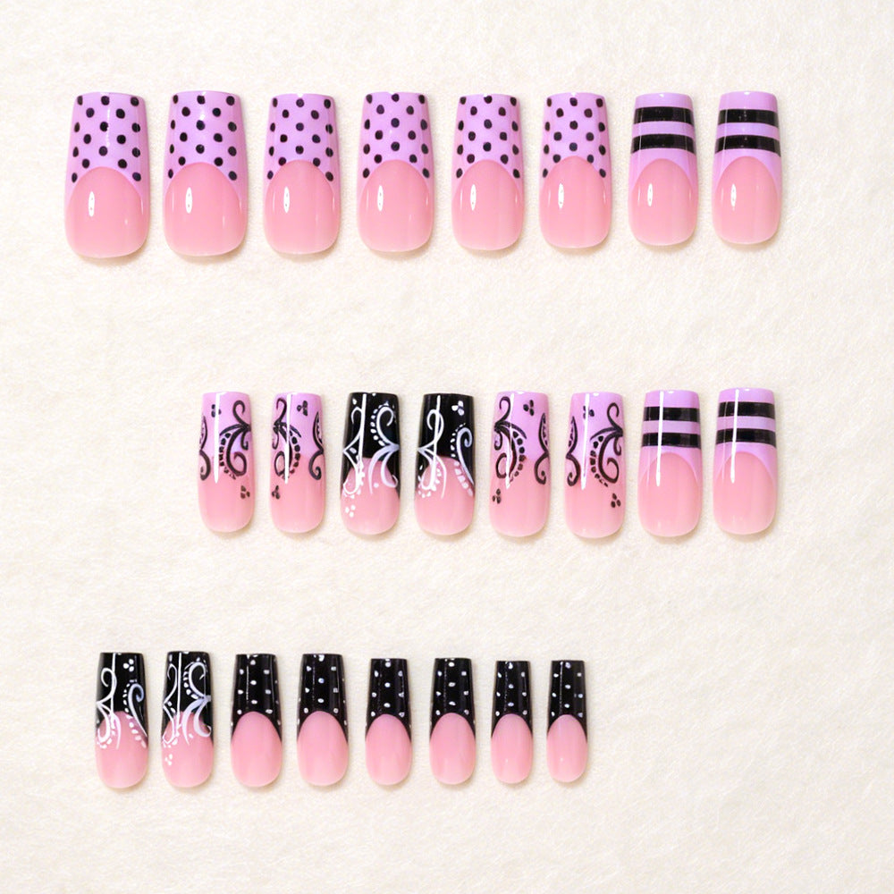 Künstlerisches Quadrat-Nageldesign-Set Karnz