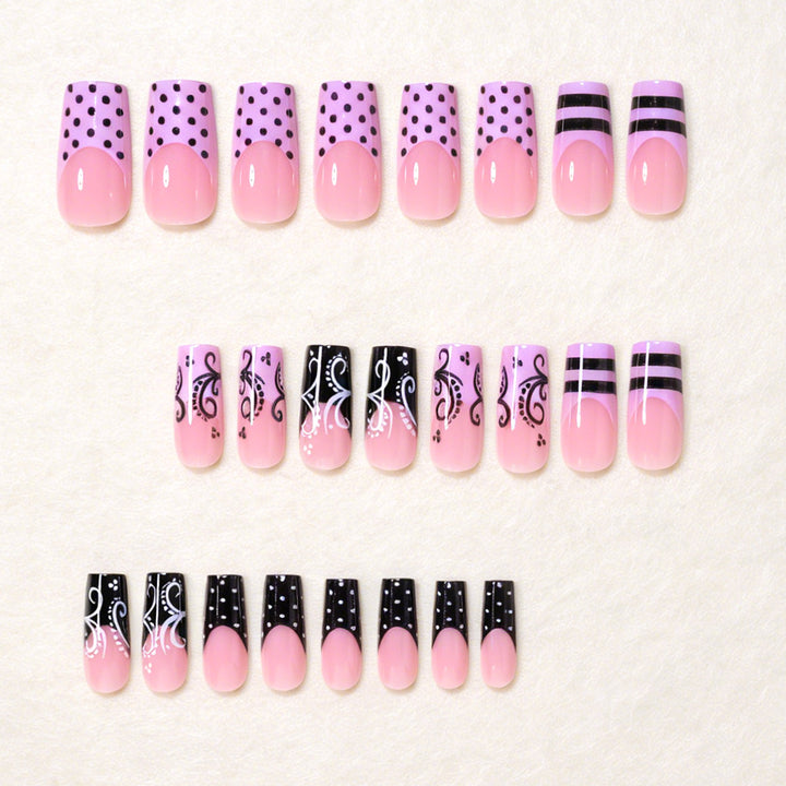 Künstlerisches Quadrat-Nageldesign-Set Karnz