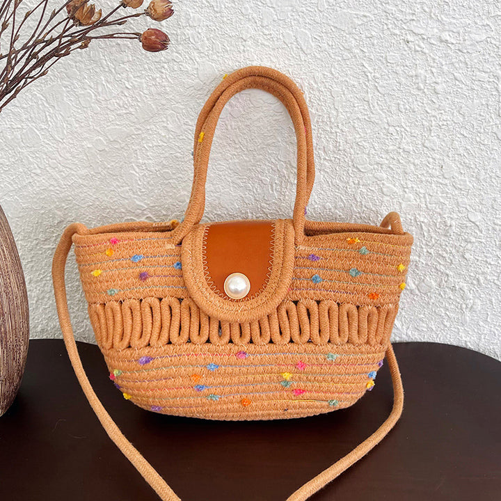 WoCharming Gewebte Mini Tote Bag Karnz