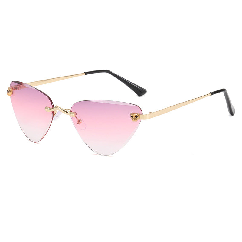 Damen Cat-Eye Sonnenbrille mit elegantem Metallrahmen Karnz