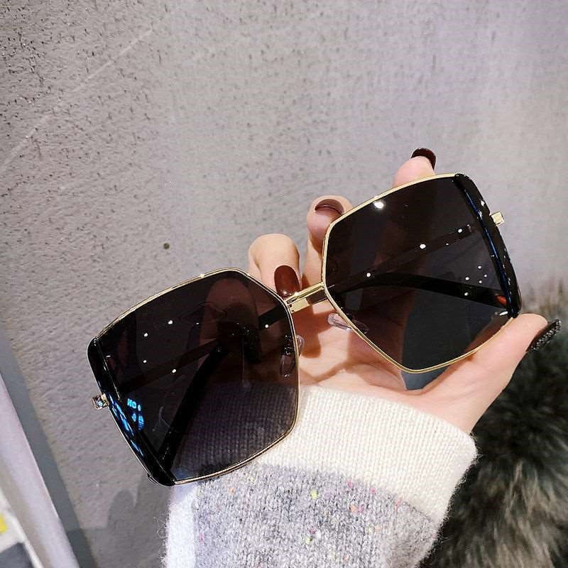 Damen trendige quadratische Sonnenbrille Karnz