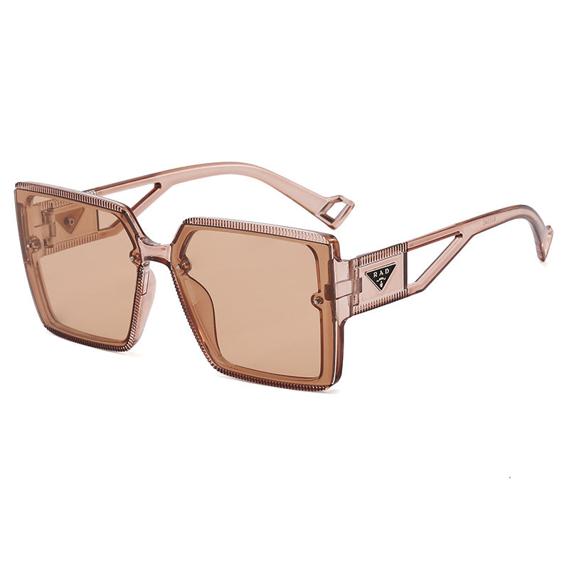 Damen modische quadratische Sonnenbrille mit einzigartiger Rahmenstruktur Karnz