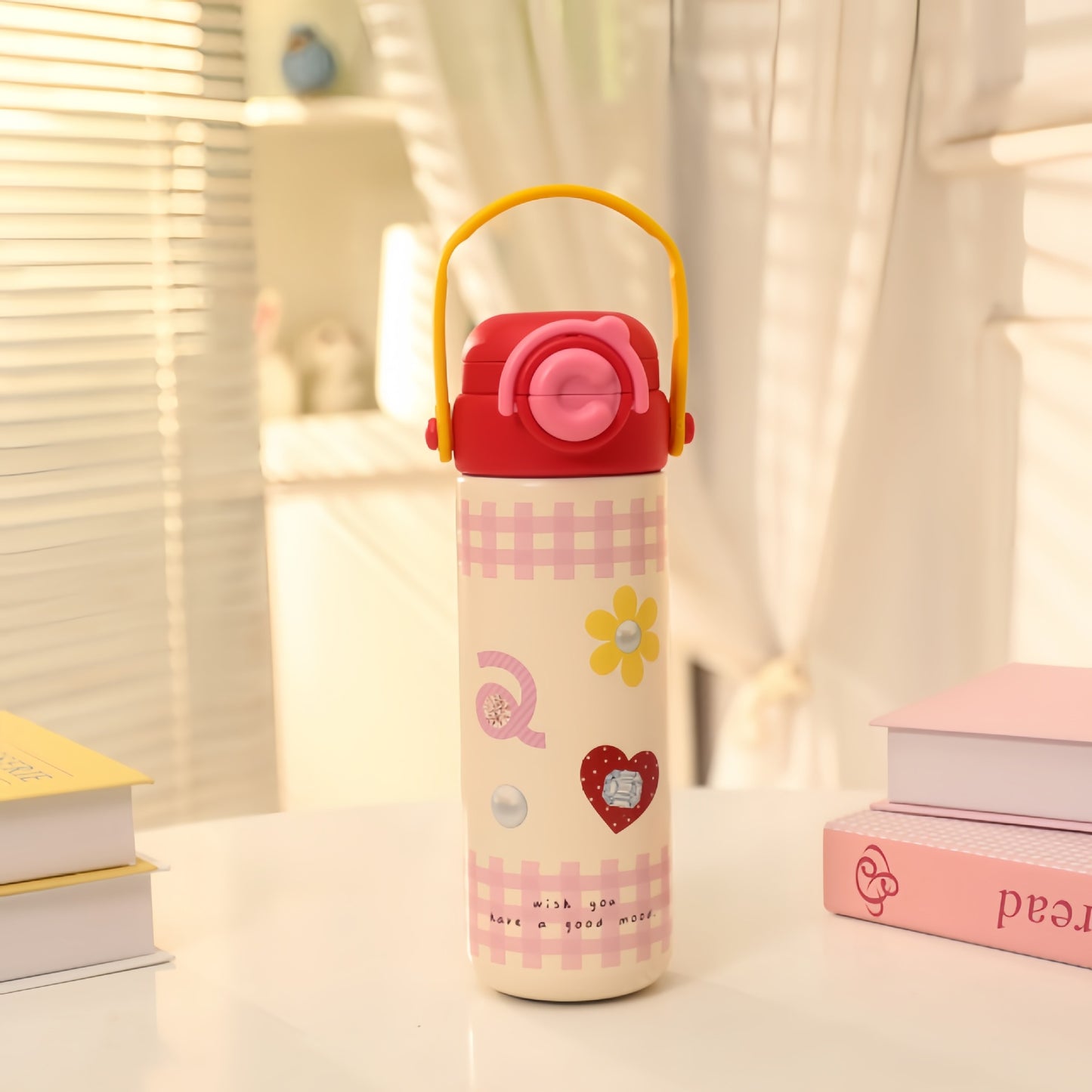 Damen Isolierte Trinkflasche im fröhlichen Erdbeerdesign Karnz