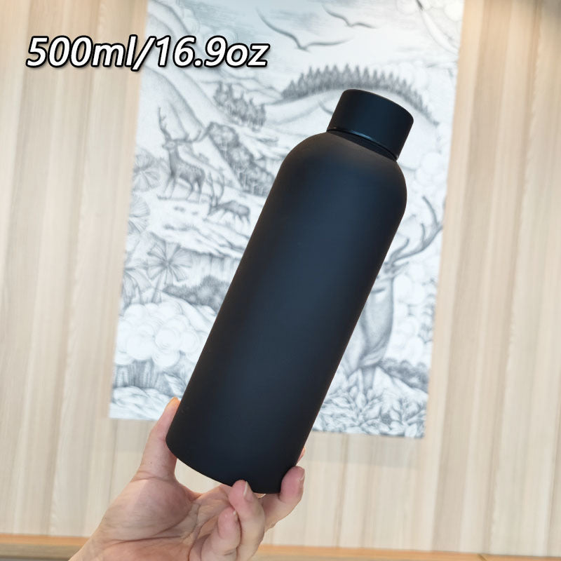 Damen Hochwertige Edelstahltrinkflasche mit rutschfestem Griff Karnz