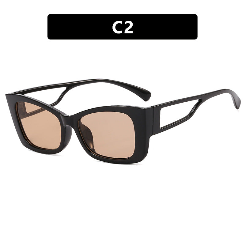 Damen modische Katzenaugen-Sonnenbrille mit stilvollem Rahmen und UV-Schutz Karnz