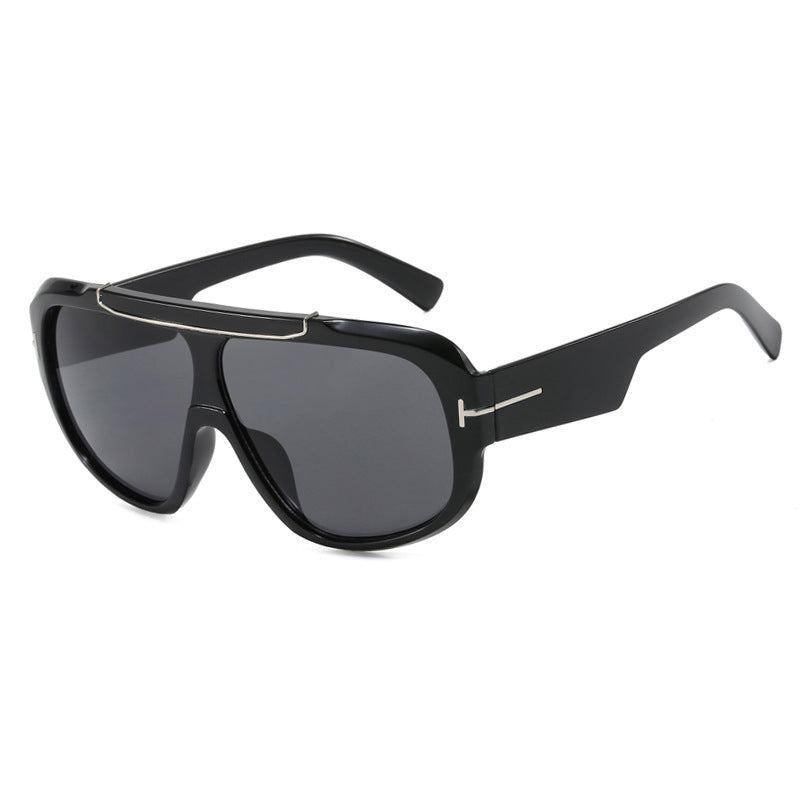 Damen Oversized-Sonnenbrille im modernen, transparenten Design Karnz