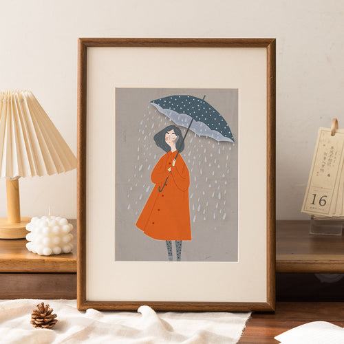 Langer wasserdichter Trenchcoat