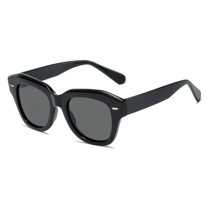 Damen stylische Sonnenbrille im modernen Design mit transparentem Rahmen Karnz