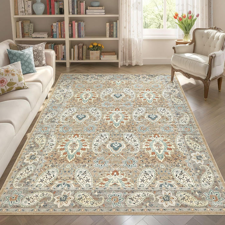 Vintage-inspirierter floraler Teppich