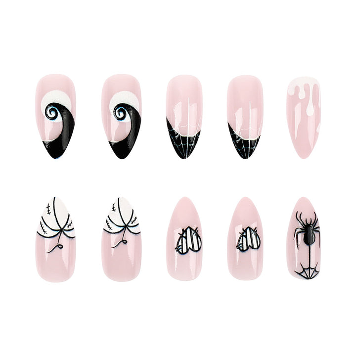Halloween-Themen Artikulierte Press-On Nagel Set Karnz