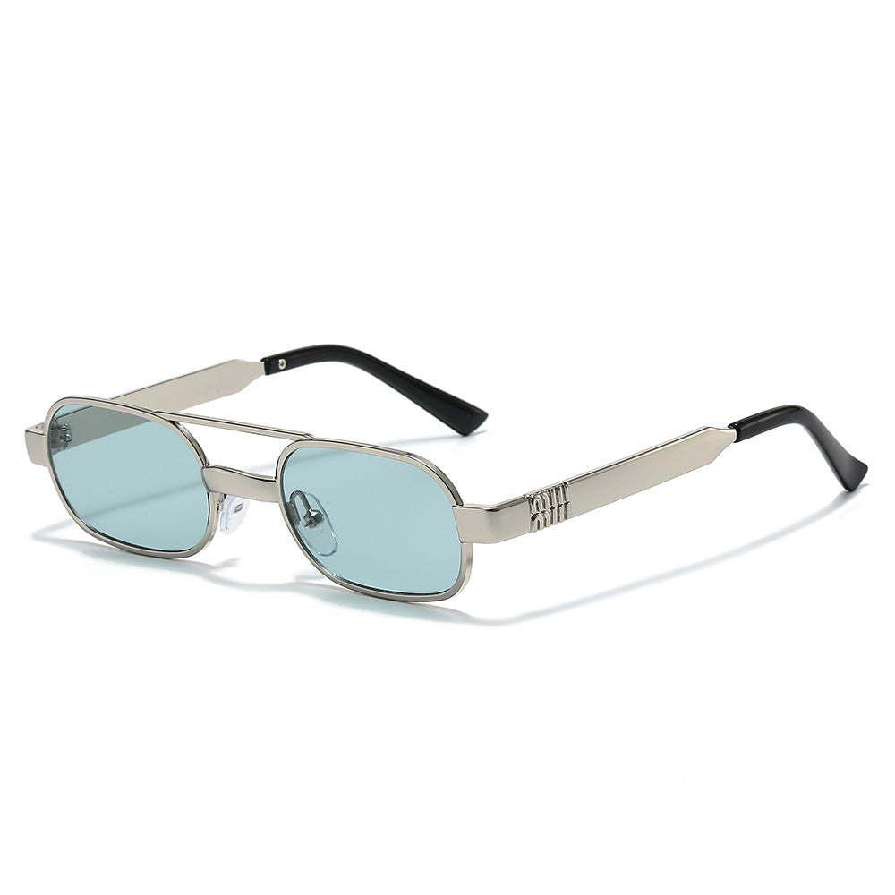 Modebewusste Retro-Ovalrahmen-Sonnenbrille Karnz