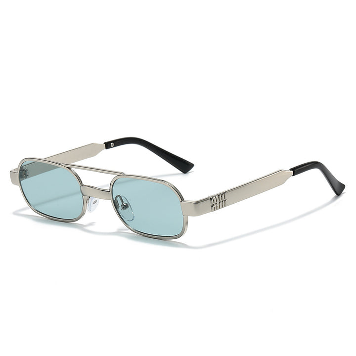 Modebewusste Retro-Ovalrahmen-Sonnenbrille Karnz