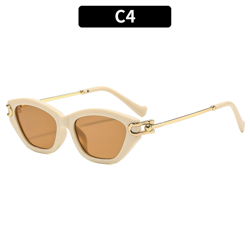 Geometrische Katzenaugen-Sonnenbrille