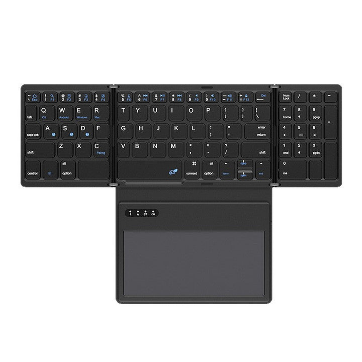 Ultra-Slim Tragbare Bluetooth-Tastatur mit Touchpad Karnz