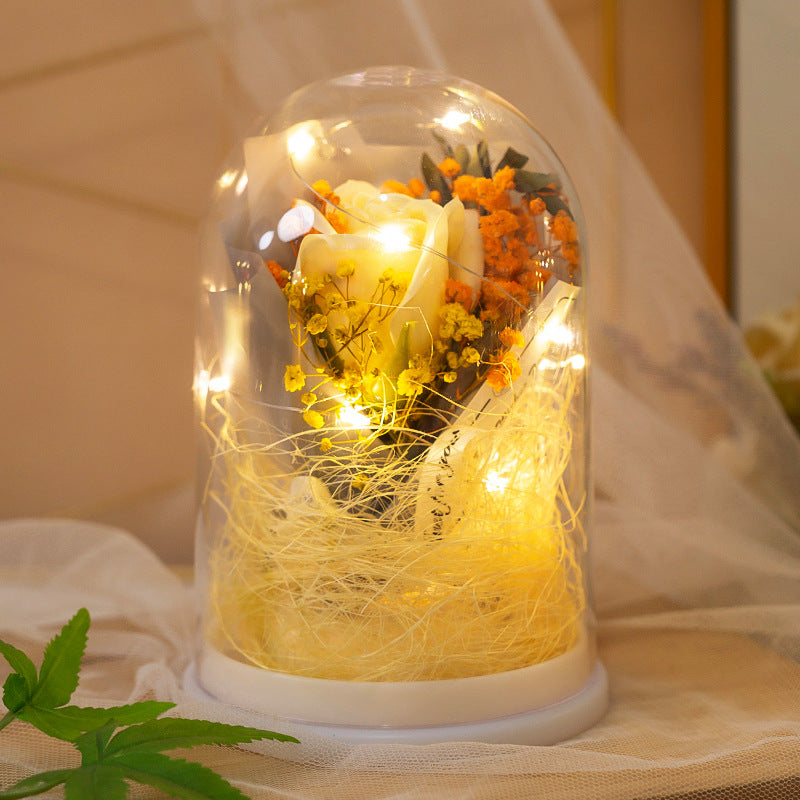 Dekorative Glaskugel mit LED-Beleuchtung