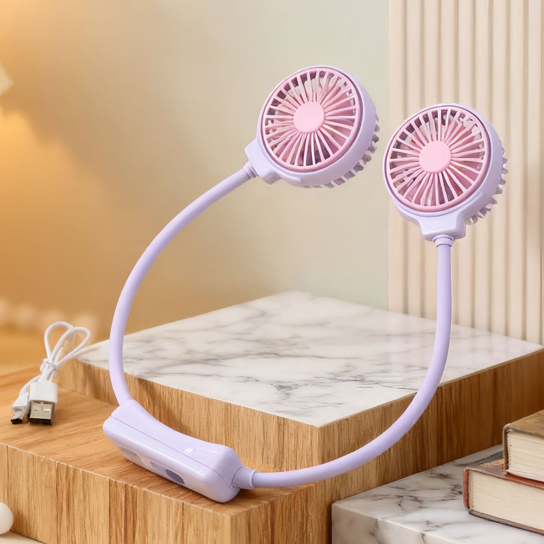 Damen Tragbarer Nackenventilator mit flexibler Struktur Karnz