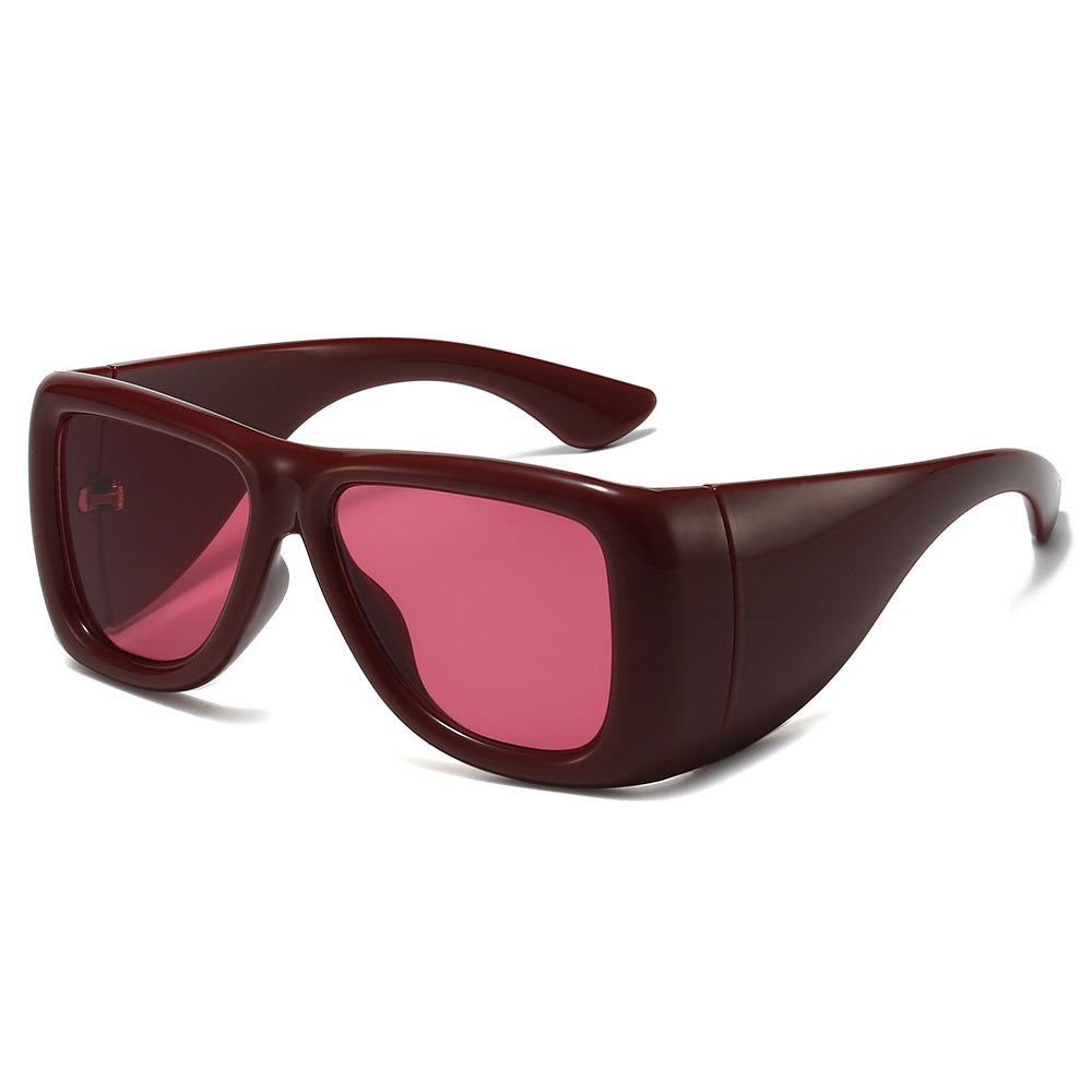 Oversized modegetriebenen Shield-Sonnenbrillen Karnz