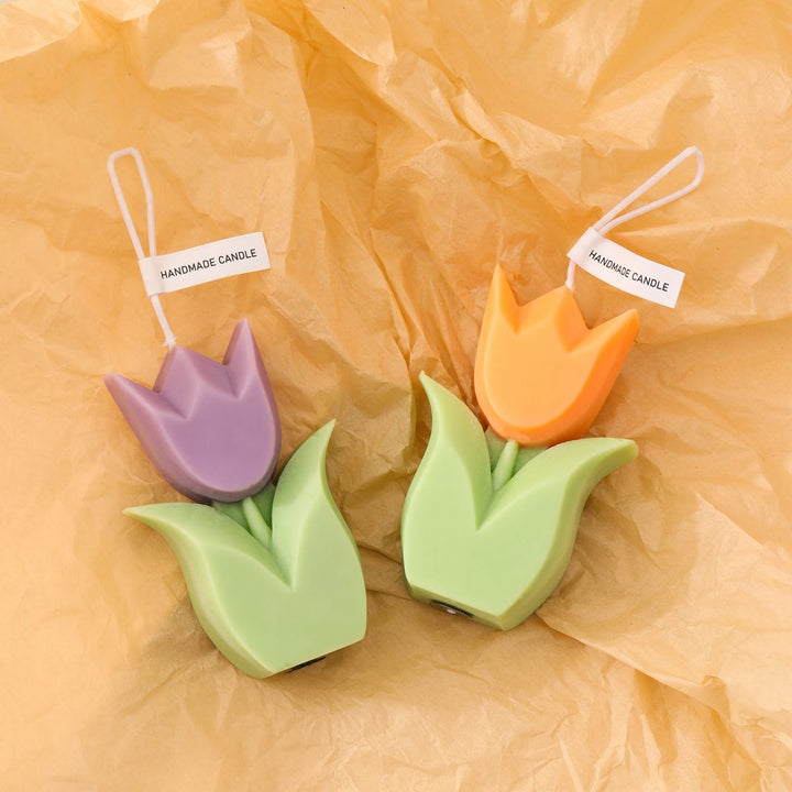 Tulpenförmige Duftende Dekorative Sojawachstropfkerze