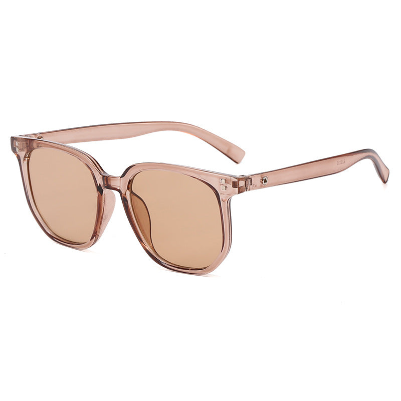 Damen trendige quadratische Sonnenbrille mit robustem Kunststoffrahmen Karnz