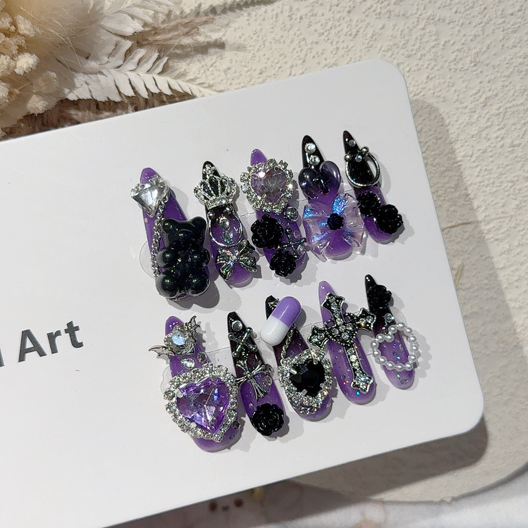 Premium Dekorative Gothic Nagelkunst Set