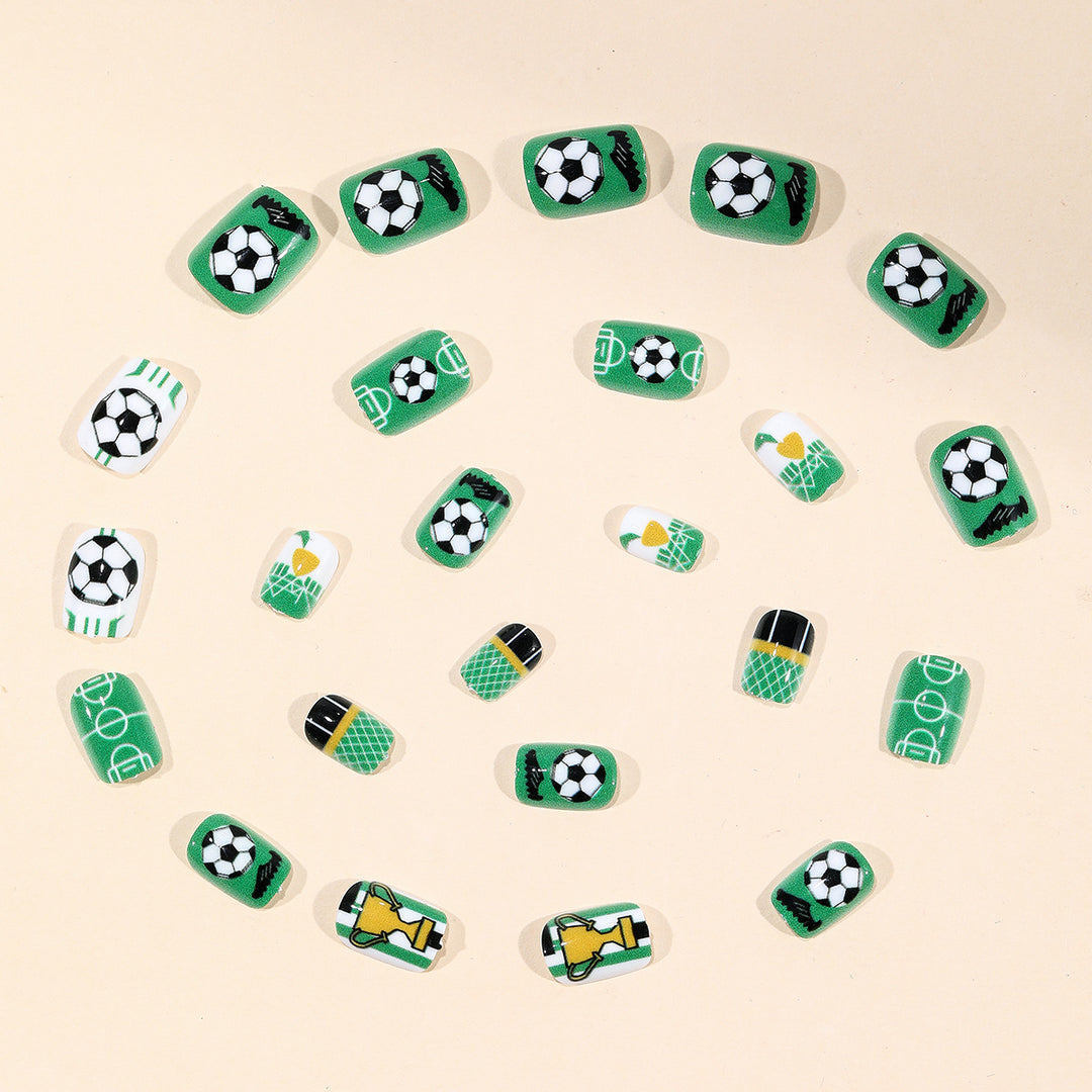 Fußball-Themen-Nagelkunst Karnz