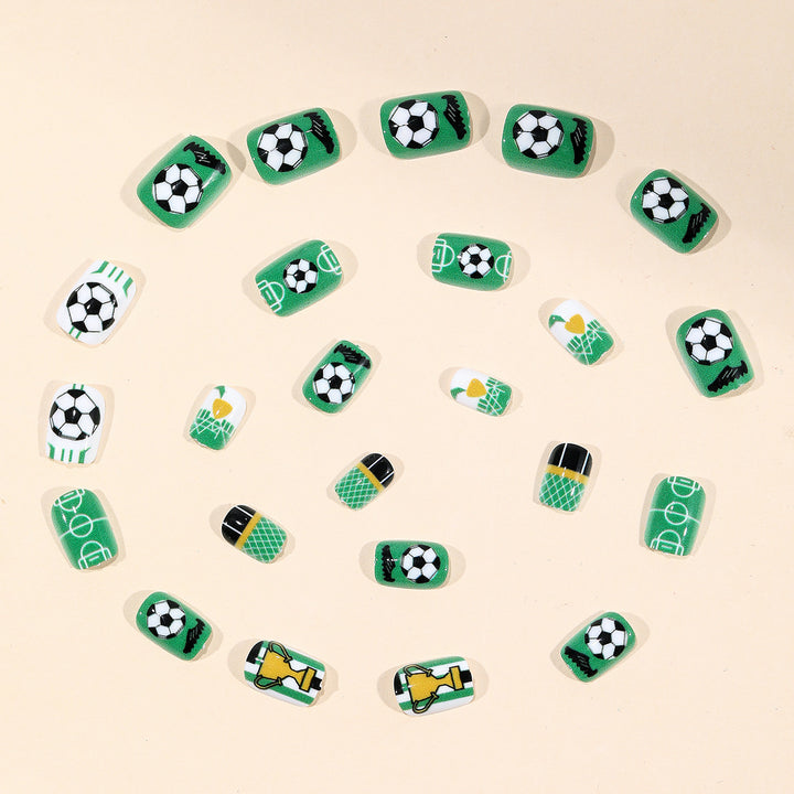 Fußball-Themen-Nagelkunst Karnz